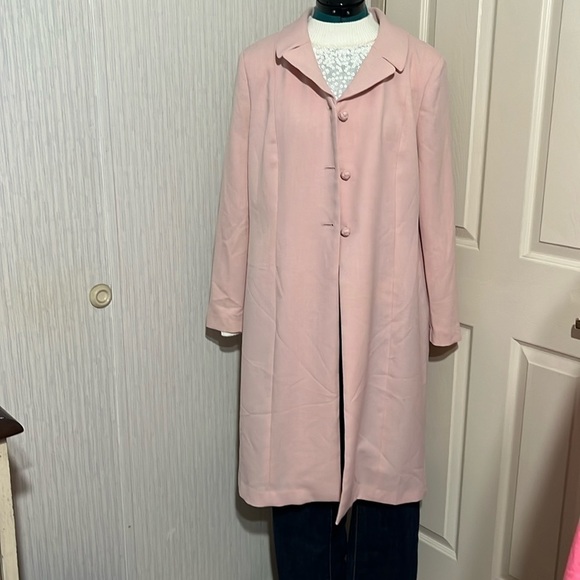 DRAPER'S & DAMON'S LONG PINK TOPPER BLAZER (100T) - Picture 1 of 11